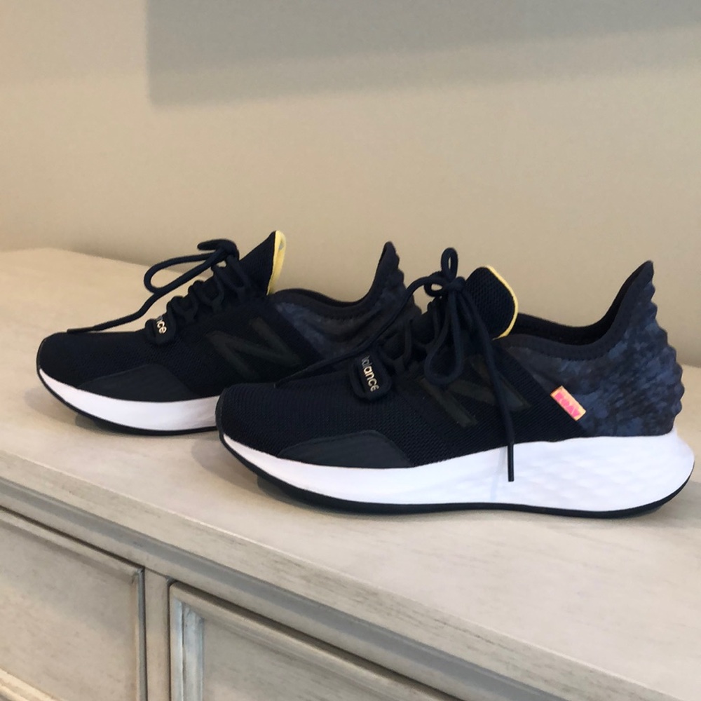 New Balance Black and White Athletic Sneakers